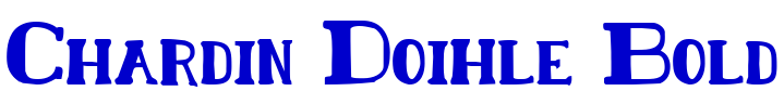 Chardin Doihle Bold font